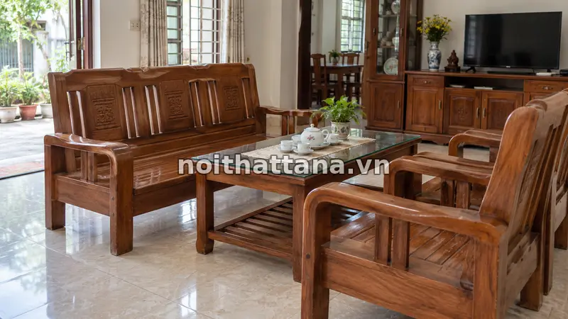 bàn ghế gỗ phòng khách giá 3 triệu: hàng thanh lý có thể đáng tiền hơn hàng mới