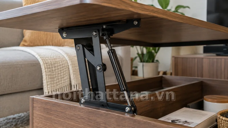 bàn trà kết hợp bàn ăn: chiều cao và tư thế ngồi