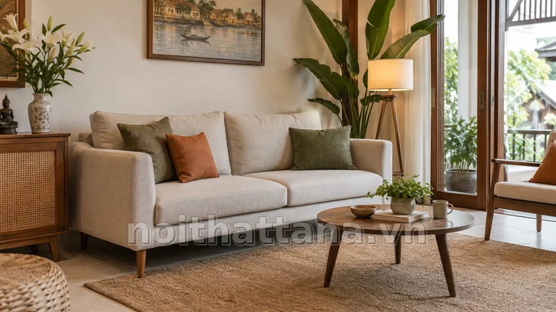 chân sofa: kiểu dáng cần hợp tỷ lệ sofa