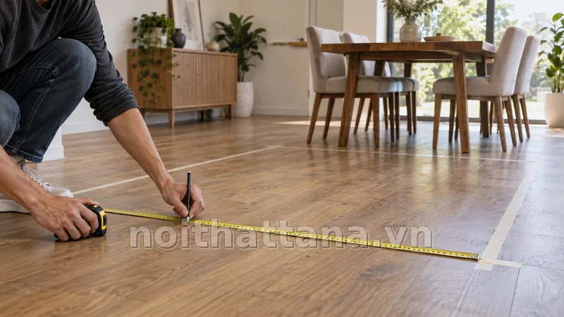 đóng bàn theo yêu cầu: đo vị trí và đường vận chuyển