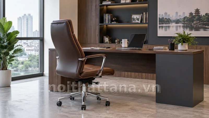 ghế xoay 360 độ trong không gian nội thất thực tế