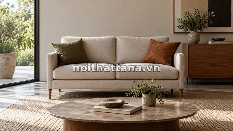 sofa 1m2: khung chắc quan trọng hơn kiểu dáng
