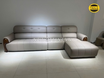 Sofa Da Siêu Sợi Gỗ Mun AT-7105 Nhập Khẩu