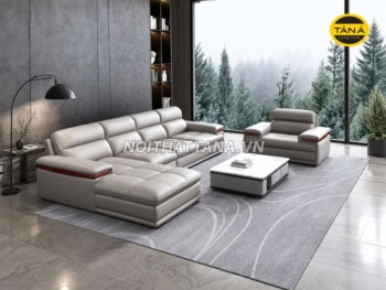 Sofa Góc L Da Hàn Quốc N191-D Sang Trọng Đẳng Cấp