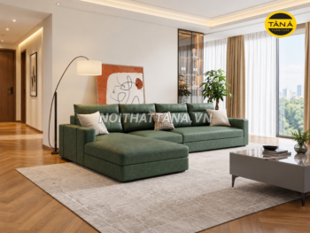 Sofa Góc L Da Hàn Quốc N194 Đơn Giản Sang Trọng -