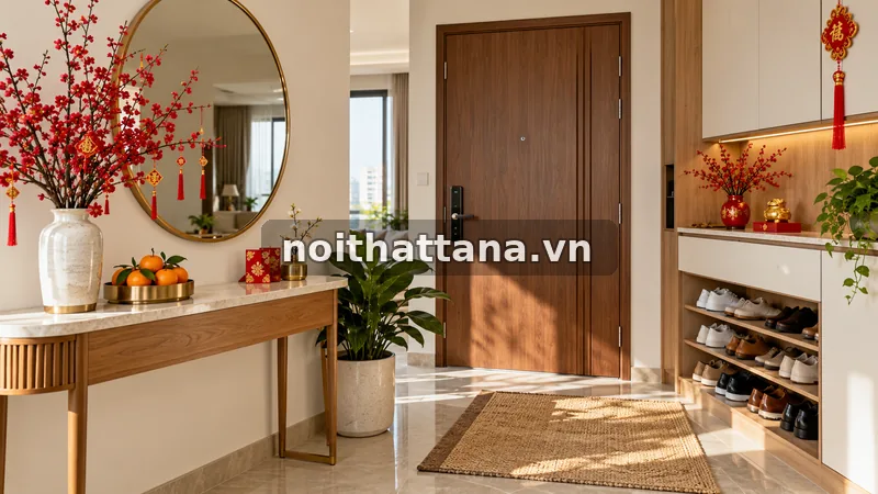 nội thất Tết 2027: làm mới bằng ánh sáng và màu sắc